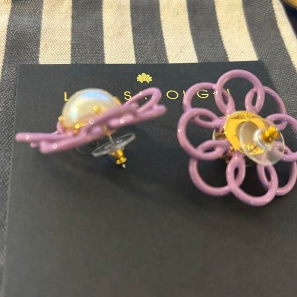 New! $125 Lele Sadoughi Marigold Button Earrings - Picture 9 of 9